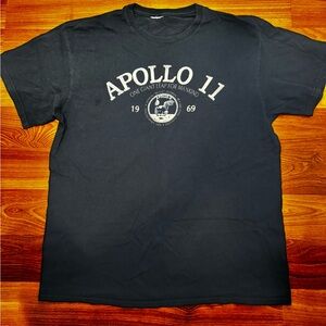 Unisex Navy Blue Apollo 11 Short Sleeve T-Shirt